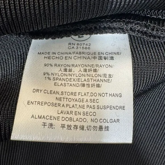 Herve Leger Trendy Black Two-Piece Cutout Bandage Dress Set Party Club zip - Picture 3 of 13